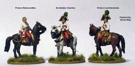 Perry Miniatures - Metal - AN1 Austrian Early Mounted High Command - Khaki and Green Books