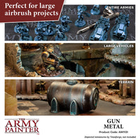 THE ARMY PAINTER - WARPAINTS AIR METALLICS : GUN METAL