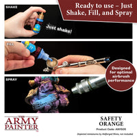 THE ARMY PAINTER - WARPAINTS AIR FLUORESCENT : SAFETY ORANGE