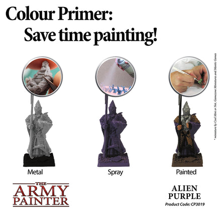 The Army Painter Colour Primer Spray - Alien Purple - Khaki & Green Books
