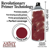 The Army Painter Colour Primer Spray - Angel Green - Khaki & Green Books