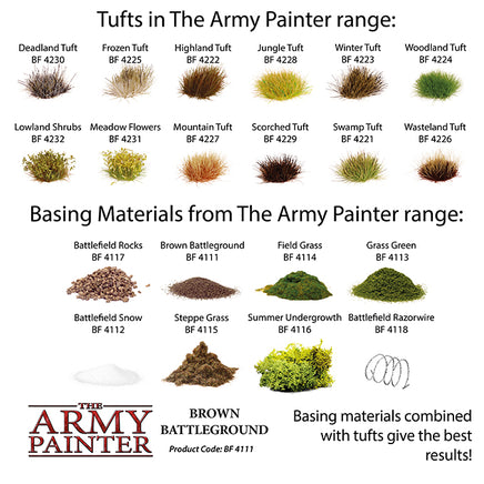The Army Painter Basing : Brown Battleground - Khaki & Green Books