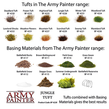 The Army Painter Battlefields : Jungle Tufts - Khaki & Green Books