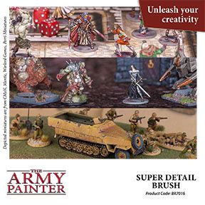 THE ARMY PAINTER HOBBY BRUSH - SUPER DETAIL - Khaki and Green Books