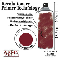 The Army Painter Colour Primer Spray - Barbarian Flesh - Khaki & Green Books