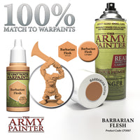 The Army Painter Colour Primer Spray - Barbarian Flesh - Khaki & Green Books