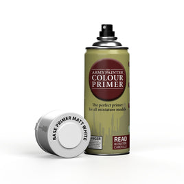 The Army Painter Base Primer Spray - Matt White - Khaki and Green Books