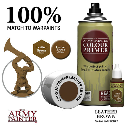 THE ARMY PAINTER COLOUR PRIMER : LEATHER BROWN - Khaki and Green Books