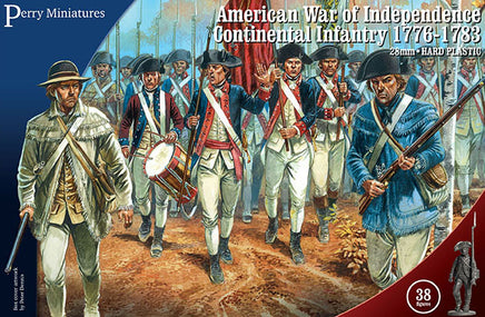 Perry Miniatures - AW 250 American War of Independence - Continental Infantry 1776-1783 - Khaki and Green Books