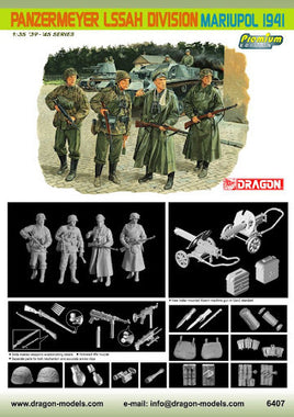 DRAGON 1/35 PANZERMEYER, LSSAH DIVISION (MARIUPOL 1941) PLASTIC MODEL KIT 6116 - Khaki and Green Books