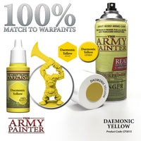 The Army Painter Colour Primer Spray - Daemonic Yellow - Khaki & Green Books