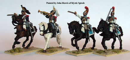 Perry Miniatures  - FN120 Plastic French Napoleonic Heavy Cavalry 1812 - 1815 - Khaki and Green Books