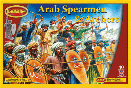 GRIPPING BEAST PLASTIC ARAB SPEARMAN & ARCHERS - Khaki and Green Books