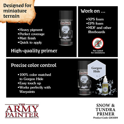 The Army Painter - GameMaster Snow & Tundra Terrain Primer - Khaki & Green Books