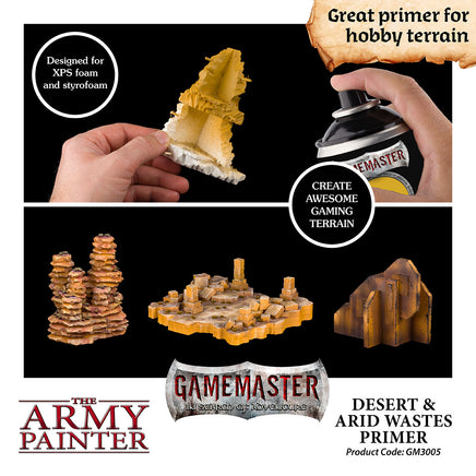 The Army Painter - GameMaster Desert & Arid Waste Terrain Primer - Khaki & Green Books