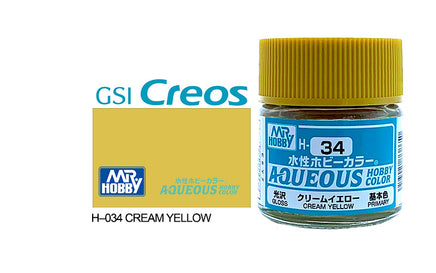 Mr. Hobby Aqueous Gloss Cream Yellow H-34 - Khaki and Green Books