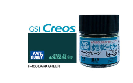 Mr. Hobby Aqueous Gloss Dark Green H-36 - Khaki and Green Books