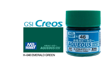 Mr. Hobby Aqueous Gloss Emerald Green H-46 - Khaki and Green Books