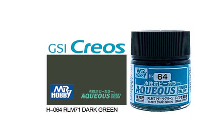 Mr. Hobby Aqueous Semi-Gloss RLM Dark Green H-64 - Khaki and Green Books