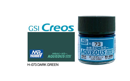 Mr. Hobby Aqueous Semi-Gloss Dark Green H-73 - Khaki and Green Books