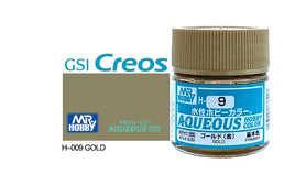 Mr. Hobby Aqueous Color Metallic / Gloss Gold H-9 - Khaki and Green Books