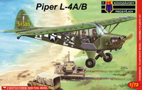 Kovozávody Prostějov 0040 1/72 Piper L-4A/B Model Kit - Khaki & Green Books