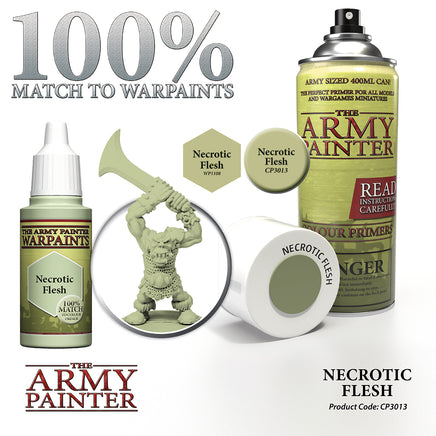 The Army Painter Colour Primer Spray  - Necrotic Flesh - Khaki & Green Books