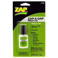 ZAP Adhesive - Ca 1/4Oz Brush On Pacer PT-100 - Khaki and Green Books