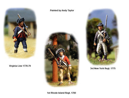 Perry Miniatures - AW 250 American War of Independence - Continental Infantry 1776-1783 - Khaki and Green Books