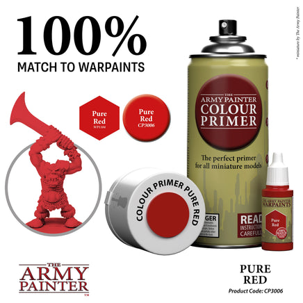 THE ARMY PAINTER COLOUR PRIMER : PURE RED - Khaki and Green Books