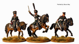 Perry Miniatures - Metal - RN2 Russian Mounted Field Officers - Khaki and Green Books