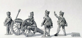 Perry Miniatures - Metal - RN5 Russian Foot Artillery firing 6pdr (1809 Kiwer) - Khaki and Green Books