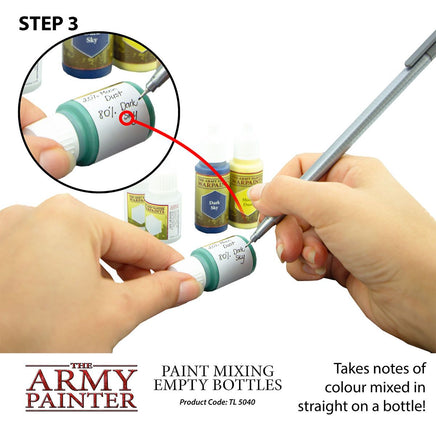 THE ARMY PAINTER - PAINT MIXING EMPTY BOTTLES - Khaki and Green Books