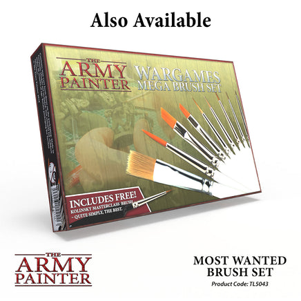 The Army Painter Wargamers Most Wanted Brush Set - Khaki & Green Books