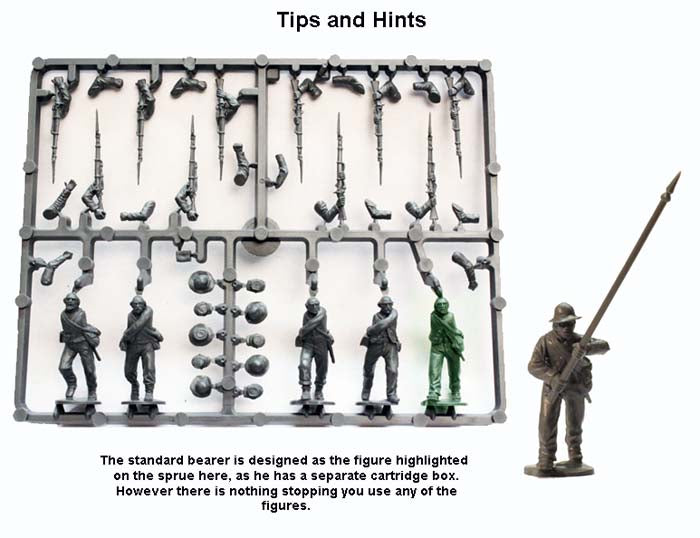 Perry Miniatures: ACW1 Plastic American Civil War Infantry ( box of 36 –  The 9th Company