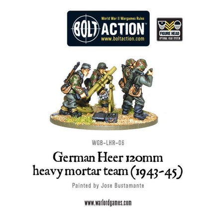 Bolt Action - German Heer 120mm heavy mortar team (1943-45) - Khaki and Green Books