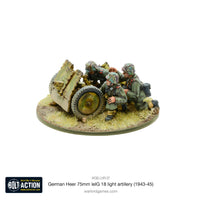 BOLT ACTION : GERMAN HEER 75MM LeiG 18 LIGHT ARTILLERY (1943 - 45) - Khaki and Green Books