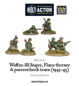 Bolt Action - Waffen-SS Sniper, Flamethrower and Panzerschreck teams (1943-45) - Khaki and Green Books