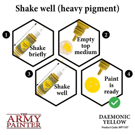 The Army Painter - Acrylic War Paint - Daemonic Yellow - Khaki & Green Books