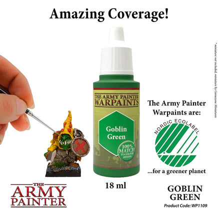 The Army Painter - Acrylic War Paint - Goblin Green - Khaki & Green Books