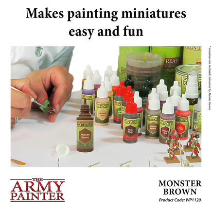 The Army Painter - Acrylic War Paint - Monster Brown - Khaki & Green Books
