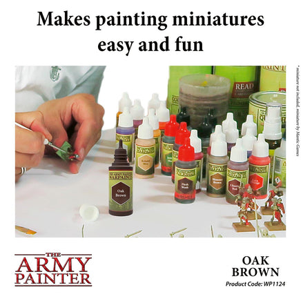 The Army Painter - Acrylic War Paint - Oak Brown - Khaki & Green Books