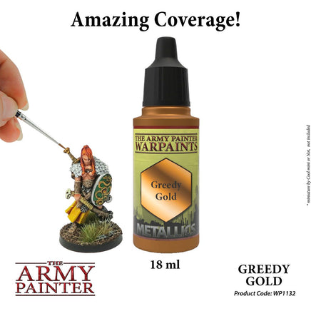 The Army Painter - Metallic Warpaints - Greedy Gold - Khaki and Green Books