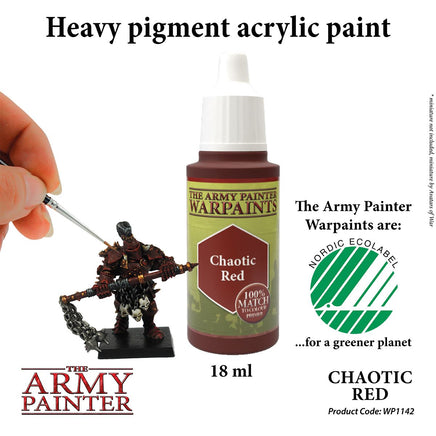 The Army Painter - Acrylic War Paint - Chaotic Red - Khaki and Green Books