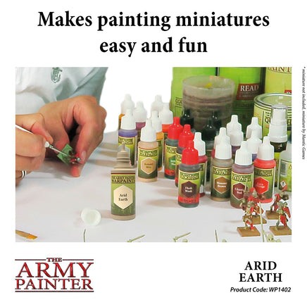 The Army Painter - Acrylic War Paint - Arid Earth - Khaki and Green Books