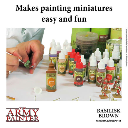 The Army Painter - Acrylic War Paint - Basilisk Brown - Khaki and Green Books