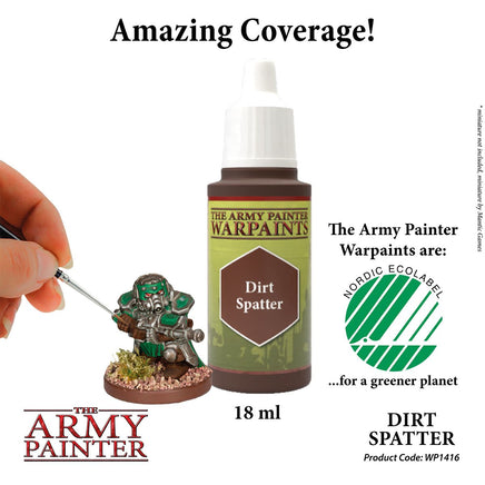 The Army Painter - Acrylic War Paint - Dirt Spatter - Khaki and Green Books
