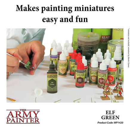 The Army Painter - Acrylic War Paint - Elf Green - Khaki and Green Books