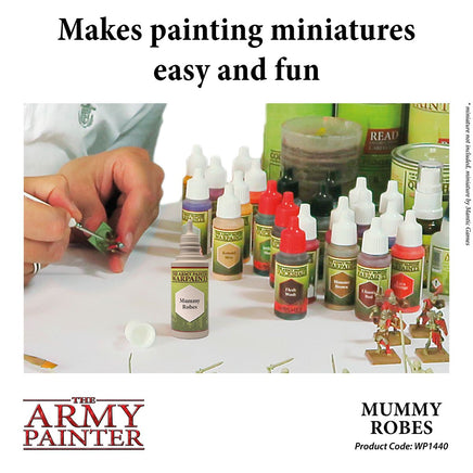 The Army Painter - Acrylic War Paint - Mummy Robes - Khaki and Green Books