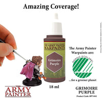 The Army Painter - Acrylic War Paint - Grimoire Purple - Khaki and Green Books